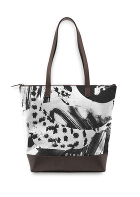 Personalised Leather and Canvas Tote Bag With Zip Top – Vida Vida Leather  Bags & Accessories