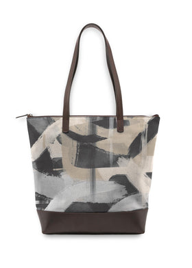 Personalised Leather and Canvas Tote Bag With Zip Top – Vida Vida Leather  Bags & Accessories