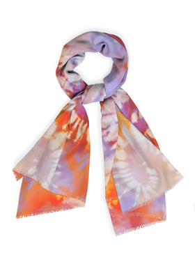 Tie Dye Cashmere Scarf Wrap, Tie Dye Cashmere Shawl